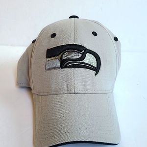 Reebok Gray black silver Seahawks one fit ball cap NFL Seattle Football Season